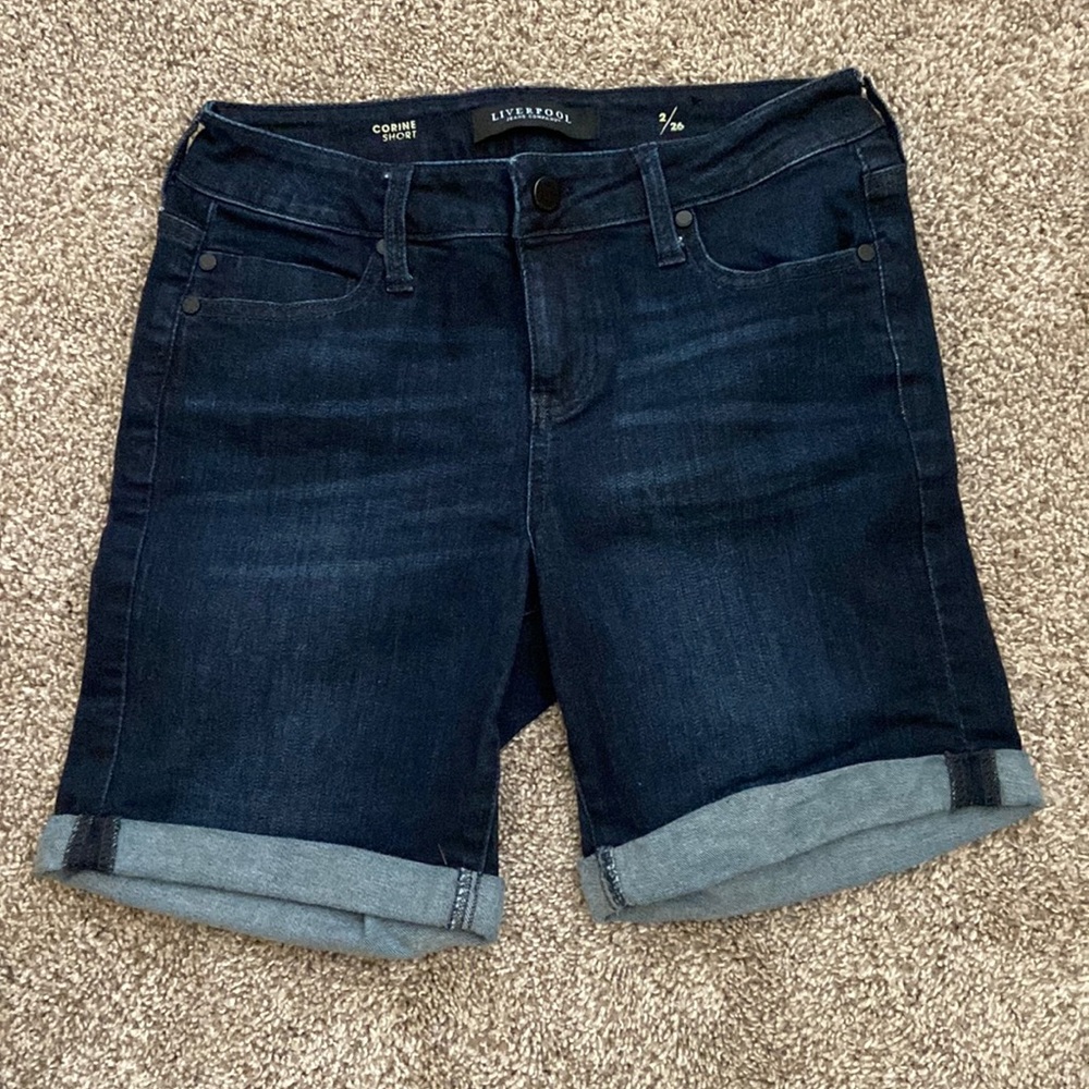 Liverpool 7” inseam denim shorts